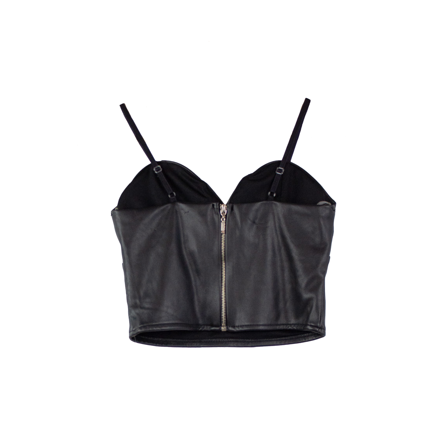 Bustier noir effet cuir — Seconde main sélectionnée